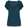 Native Spirit Ladies V Neck Linen T-Shirt Thumbnail