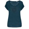 Native Spirit Ladies V Neck Linen T-Shirt Thumbnail